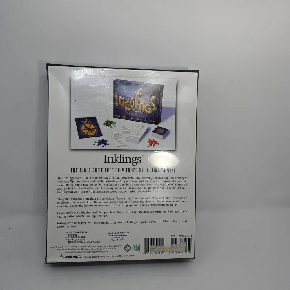 Inklings Bible Trivia Board Game Sealed Christian Family Party Game